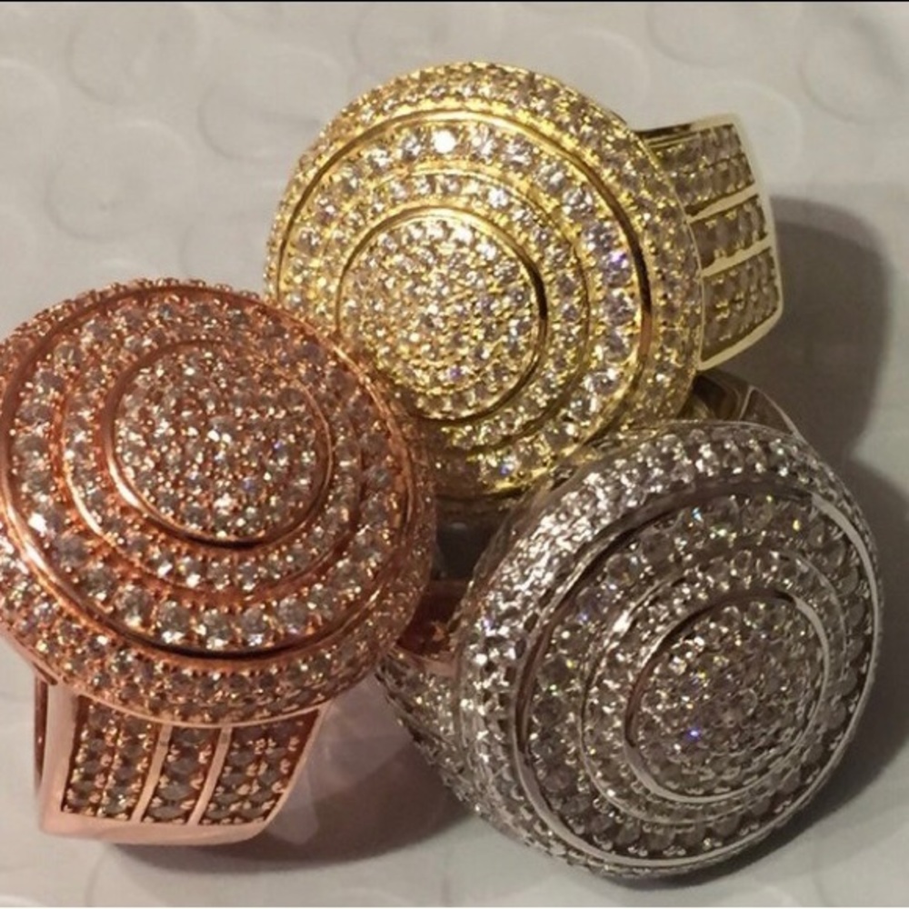 925 SS Gold Plated Rings - Picture 6 of 6
